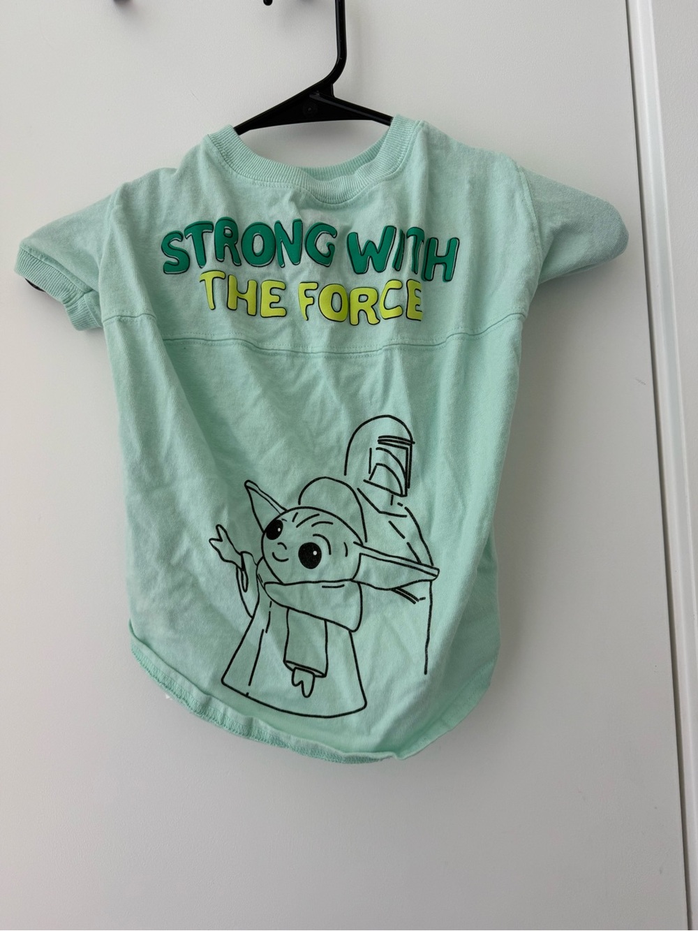Kids 'Strong With The Force' Mint Green Star Wars Tee